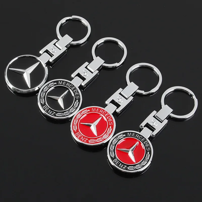 Portachiavi in metallo portachiavi per auto personalizzato regalo emblema per auto con per Mercedes Benz AMG W203 W206 W220 W205 W211 W212 W201 W210