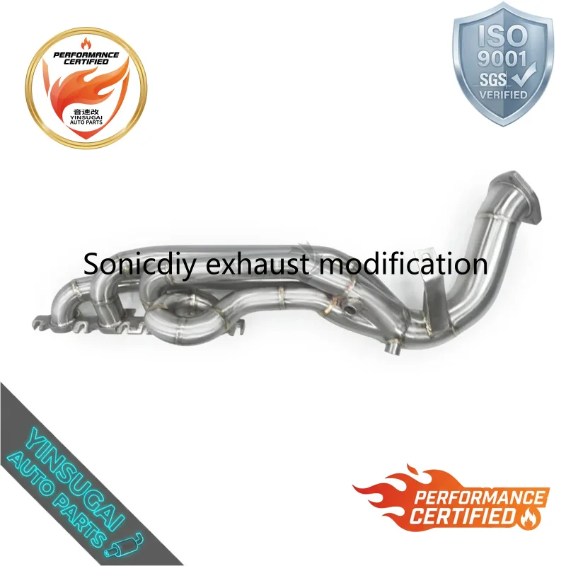 Sonicdiy Racing Manifold for Audi S5 4.2L 2009-2015 High Performance Straight Through Exhaust Perfect Fit Upgrade