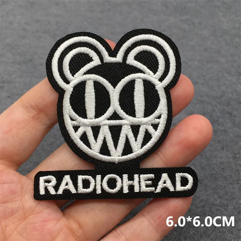 Music Band Embroidered Patches for Clothing Iron on Patches Clothes Rock and Roll DIY Jacket Stripes Stickers Appliques