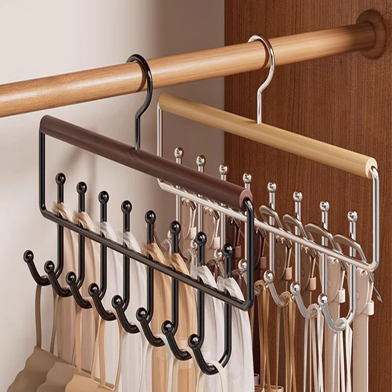 2pcs-set-8-hooks-wooden-camisole-hangerrotatable-clothes-organizer-for-underwear-belt-tiespace-saving-hat-storage-racks