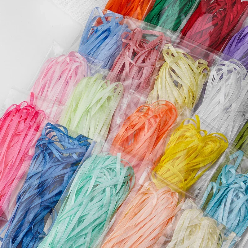 10 미터 3mm 새틴 리본 웨딩 의류 봉제 장식 크리스마스 선물 포장 꽃다발 포장-대량 팩