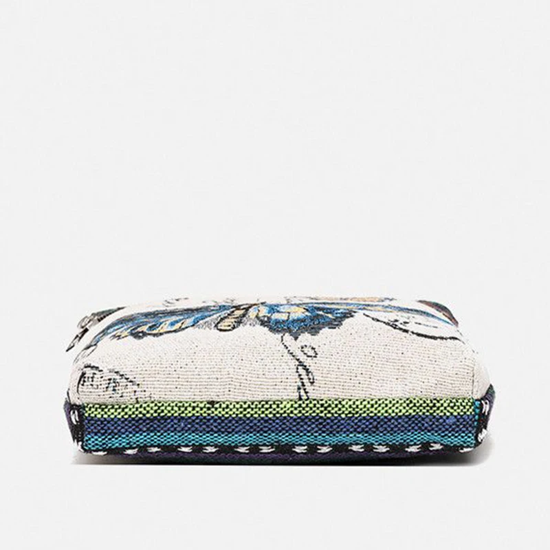 Damen-Umhängetasche, Handytasche, bestickte Umhängetasche im Ethno-Stil, kleine Retro-Leinentasche – Detail 25