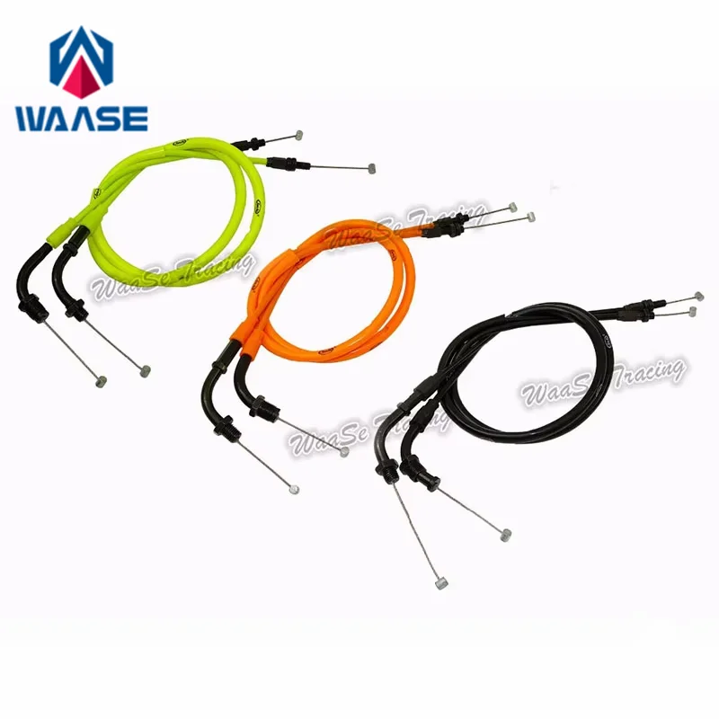 waase For Honda CBR600RR CBR 600 RR F5 2003 2004 2005 2006 1 Pair Throttle Cable Steel Wire