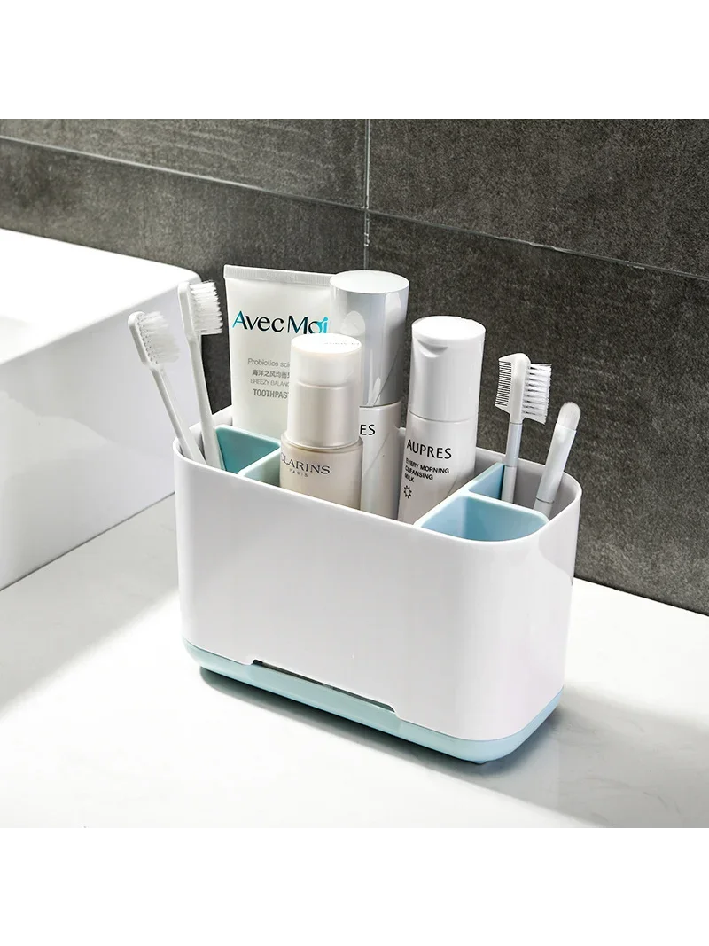 Toothbrush Toothpaste Holder 5 Slots Detachable Dispenser Electric Dental Brush Storage Shelf Bathroom Organizer Accessories