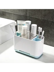 Toothbrush Toothpaste Holder 5 Slots Detachable Dispenser Electric Dental Brush Storage Shelf Bathroom Organizer Accessories