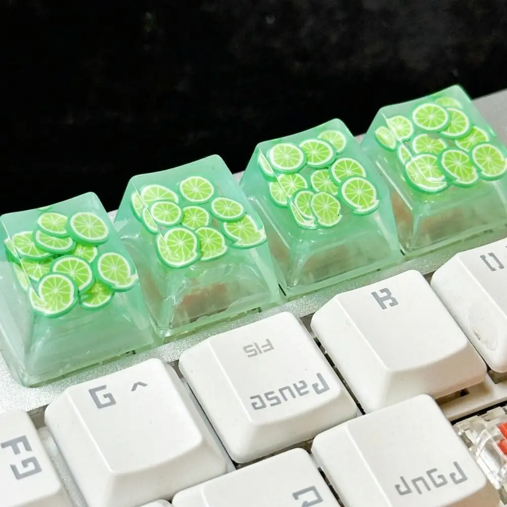 

Transparent Fruit Keycaps OEM R4 Girly Fruit Keyboard Cap Cross Axis Little Key Mechanical Keyboard Keycap Cross Axis