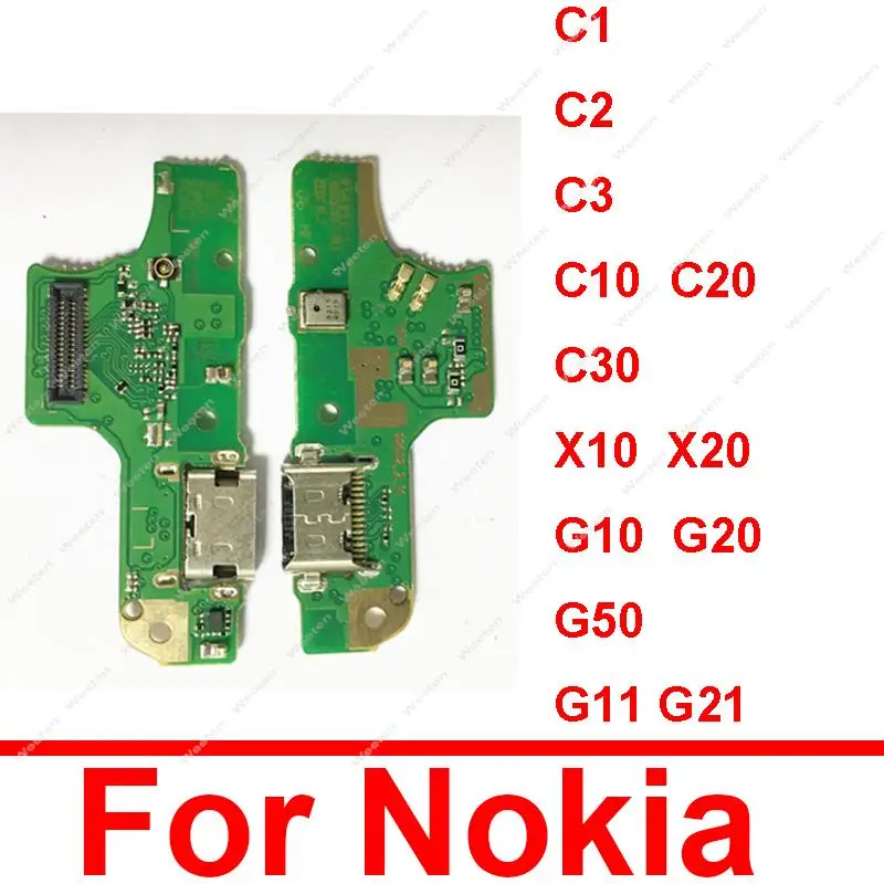 USB Charging Port Board For Nokia X10 X20 C1 C2 C3 C10 C20 C30 G10 G11 G20 G21 G30 G50 USB Charger Dock Board Connector