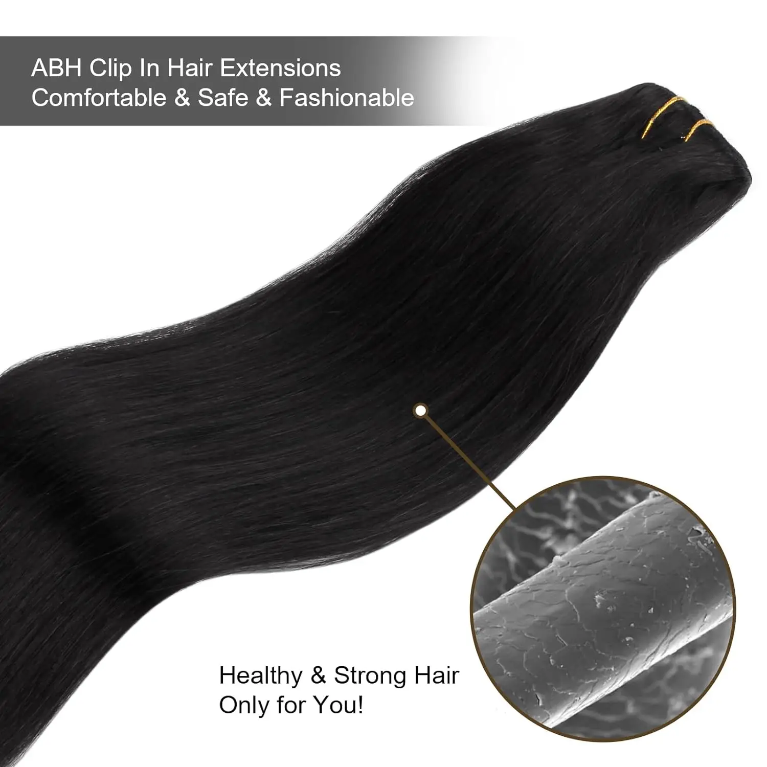 Extensiones de cabello humano liso, Clip brasileño en Color negro Natural, 22, 24, 26 pulgadas, 120G, Remy, 8 unidades por Set