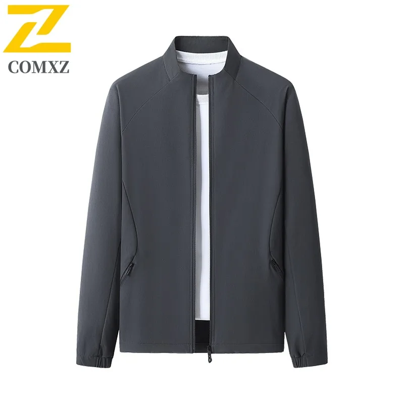 

COMXZ спортивная дуговая куртка мужская осень-зима новая велосипедная повседневная куртка для бега с воротником-стойкой водонепроницаемый ветрозащитный топ для фитнеса на открытом воздухе