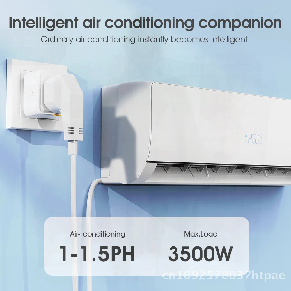 WiFi UK Standard Socket with RF Power Consumption Stats Smart Home Tuya App Timed Remote Control Plug Switch & USB Charging