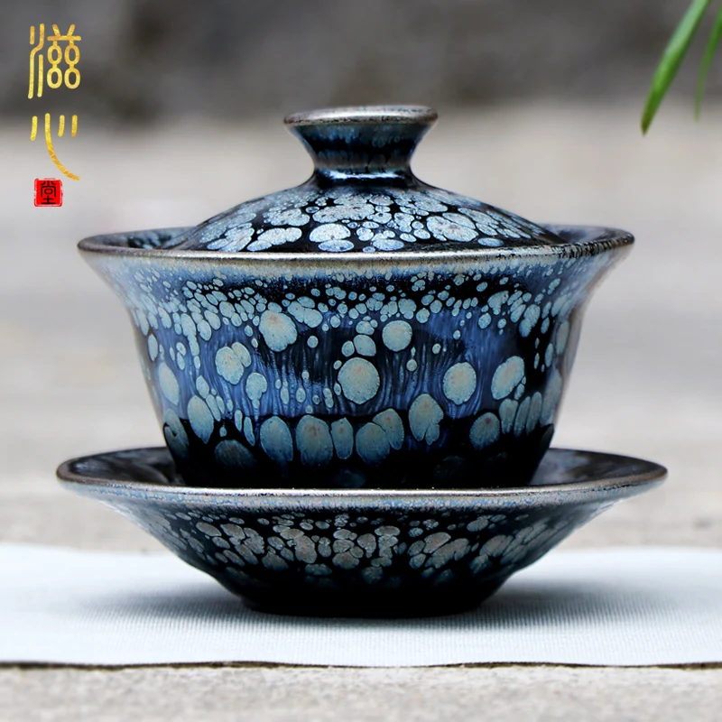 |heart light tureen jianyang built three manually to make tea cup run of mine ore ceramic kung fu tea set to large cups