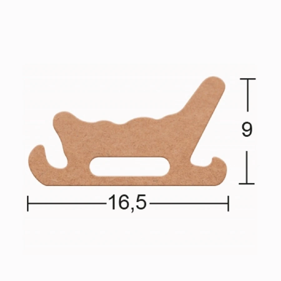 H137 sled trinket, 18mm figured wooden object