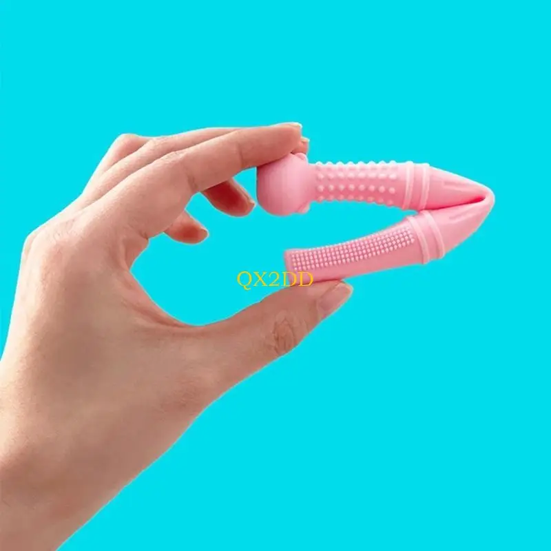 QX2D طفل مضغ أنبوب سيليكون ألعاب Teether Teoth