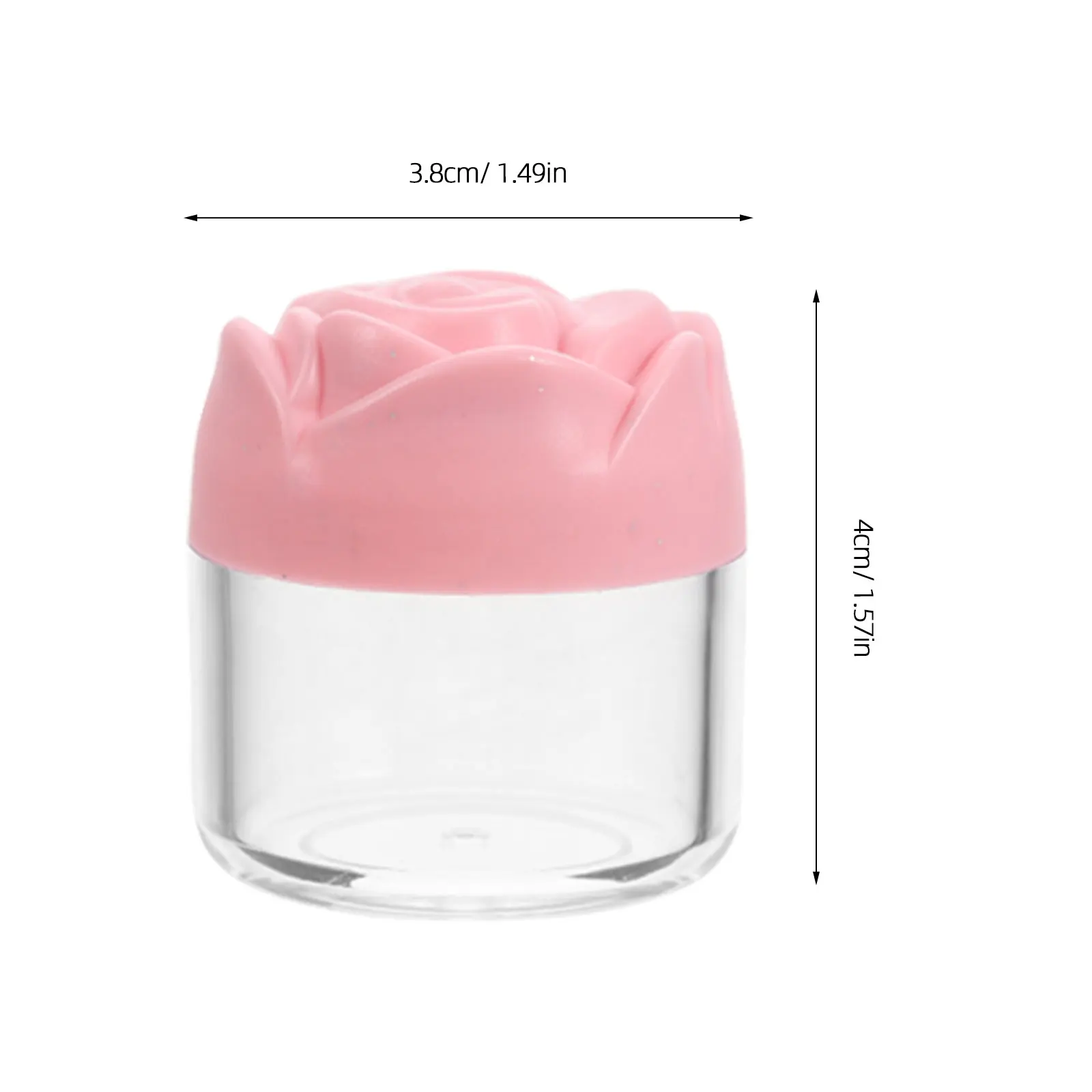 

12 Pcs Shape Lid Body Scrub Containers Cream Jars 20g Plastic Sub Packing Bottles for Face Travel Skincare Storage Containers