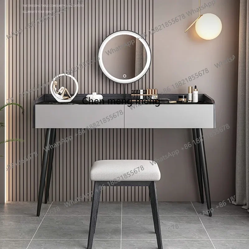A139 Slate dresser bedroom modern minimalist makeup table light luxury minimalist storage cabinet makeup mirror