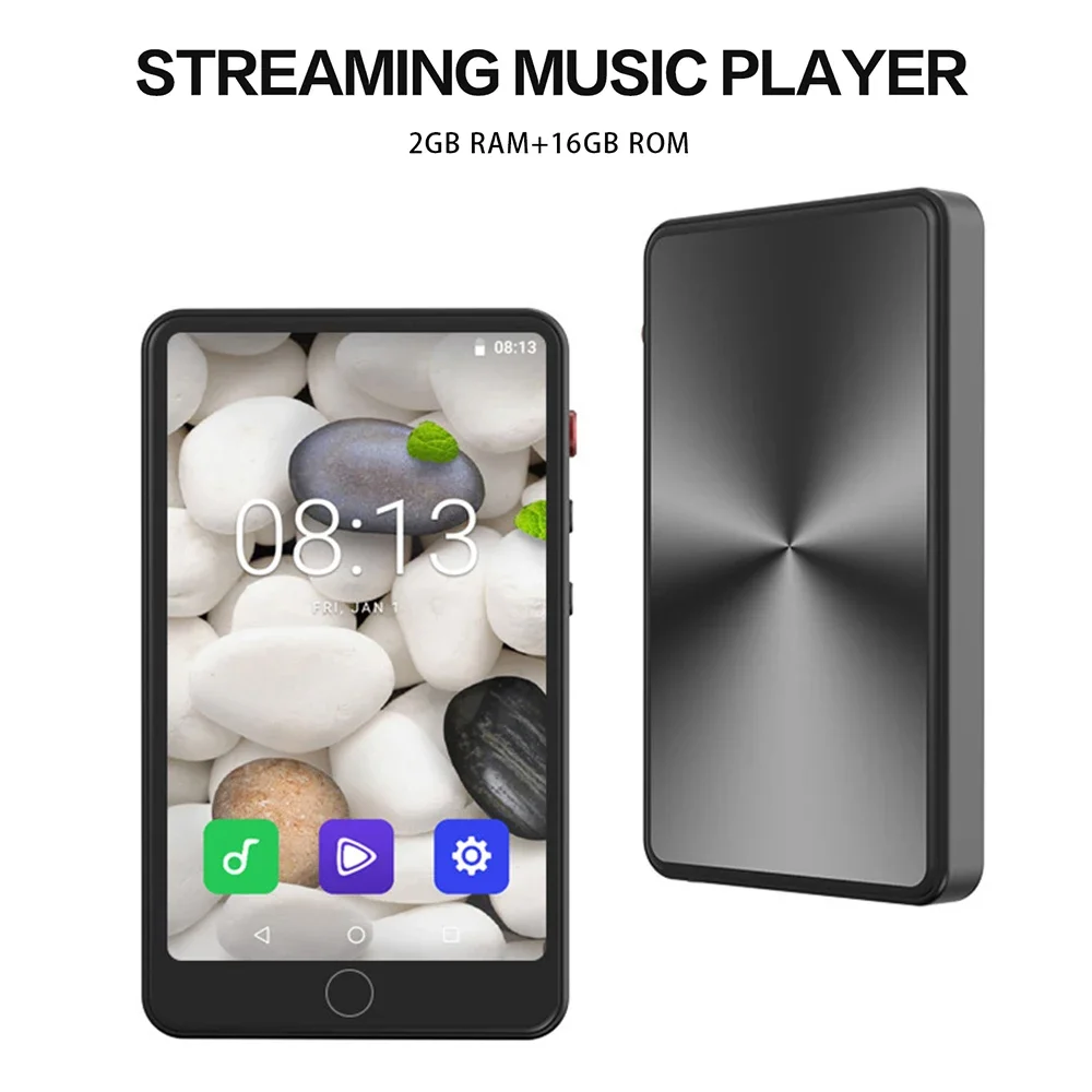 Portable Bluetooth MP3 Player With Camera HiFi Music Player WiFi 16G MP4 Video Playback 5.0 Inches IPS Screen FM Radio Recorder