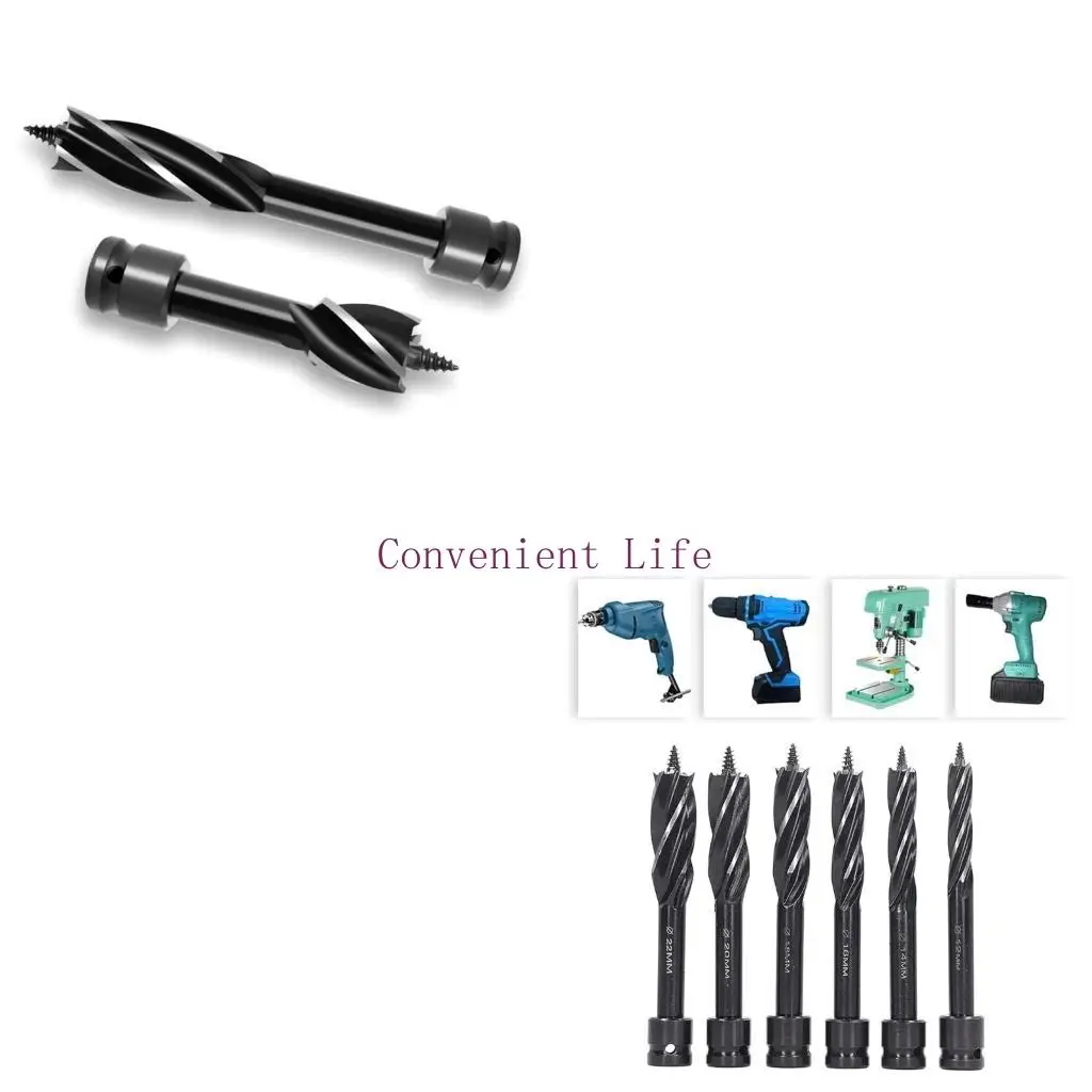 

L1EE Professional 6 шт. сверла-улитки с шестигранным хвостовиком, шнековые сверла из углеродистой стали, идеально подходят для