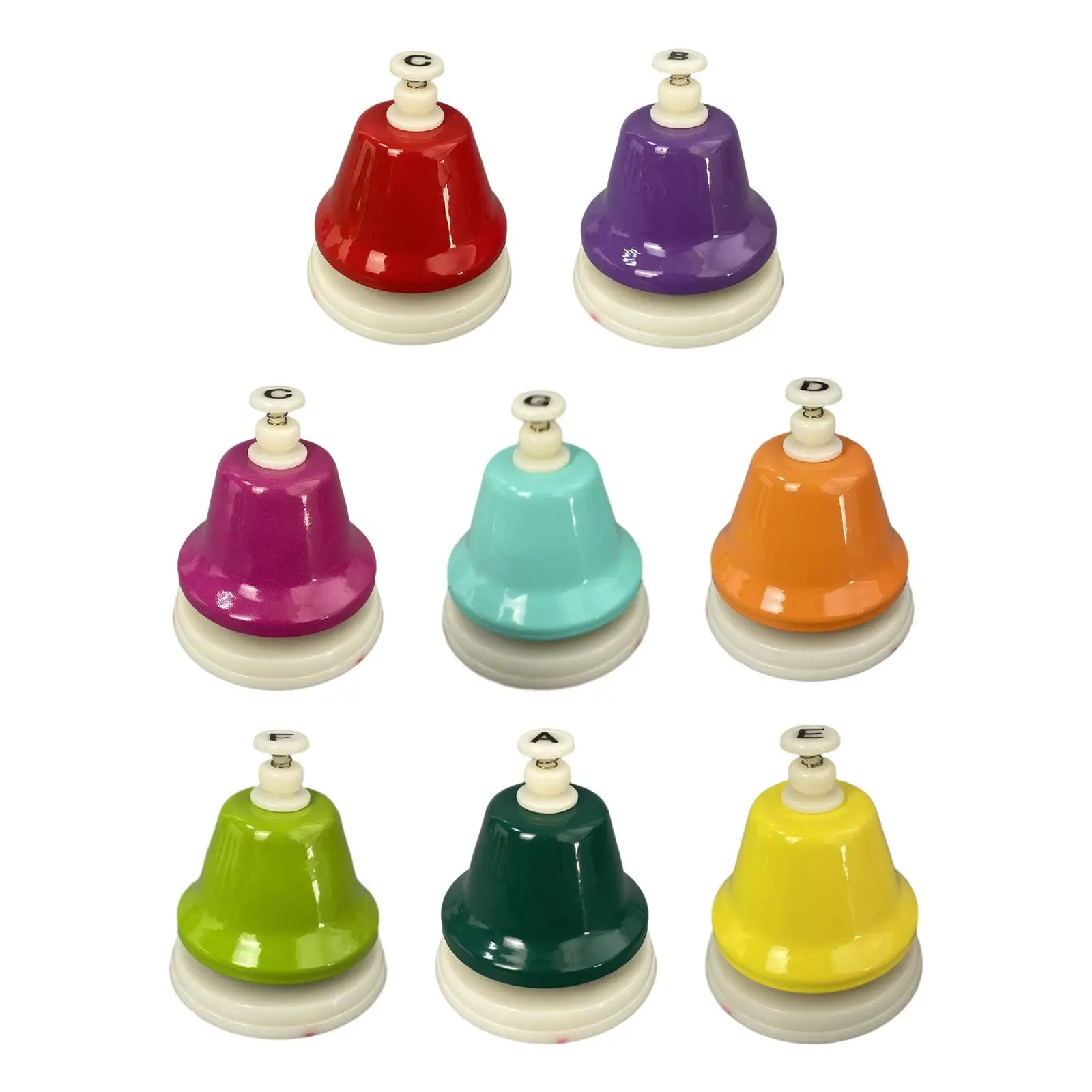 Kids Play Desk Bells Musical Instrument Musical Learning Toys Diatonic Musical Handbells Percussion Instruments Kindergarten