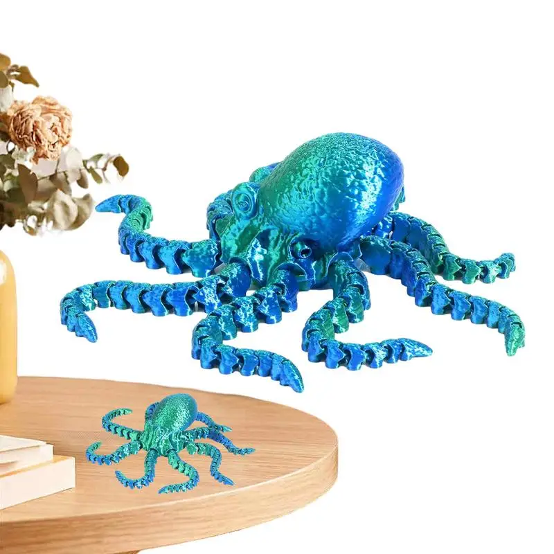 

3D Printed Octopus Fidget Toy Articulated Animal Toy With Movable Joints Articulated Deep Sea Action Figure DIY Creative