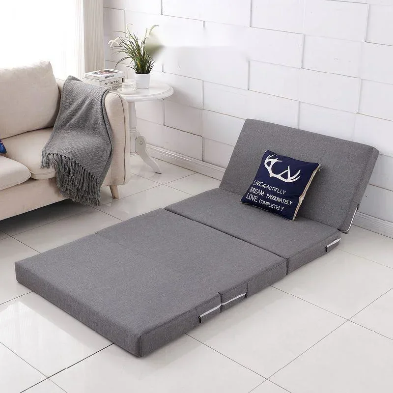 Folding Sponge Mattress High Rebound Sofa Lounge Chair Office Lunch Break Chair Multi-function Bed Comfortable Sleeper Recliner