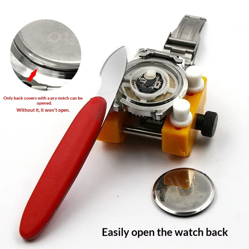 Watch Case Back Opener Knife Colorful Handle Watch Back Cover Pry Tool for Watch Battery Replacement Watch Repair Hand Tool