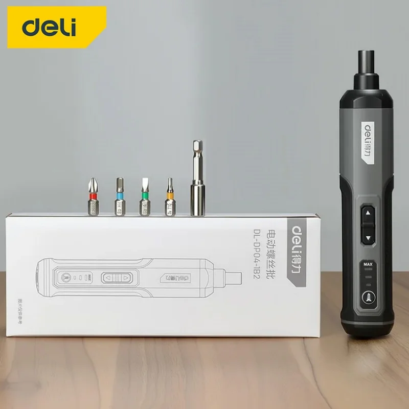 

Deli Electric Screwdriver Lithium Battery Home Screwdriver Rechargeable Small Electric Batch Mini Electric Drill Tool Set