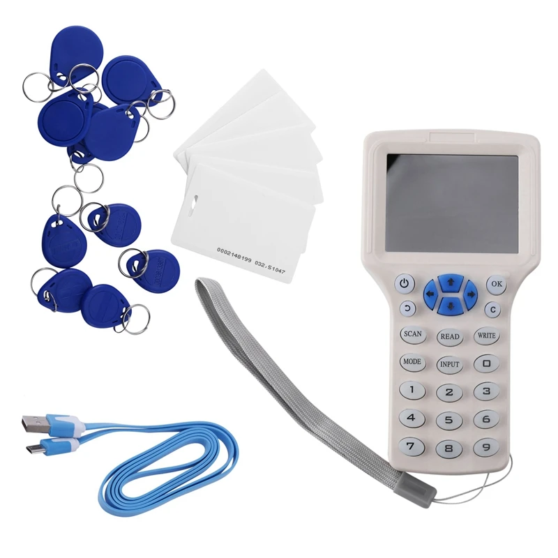 

RFID-копир, Дубликатор, 125 кГц, брелок, NFC-считыватель, записывающее устройство, 13,56 МГц, зашифрованный программатор, USB UID, копировальная карта, бирка