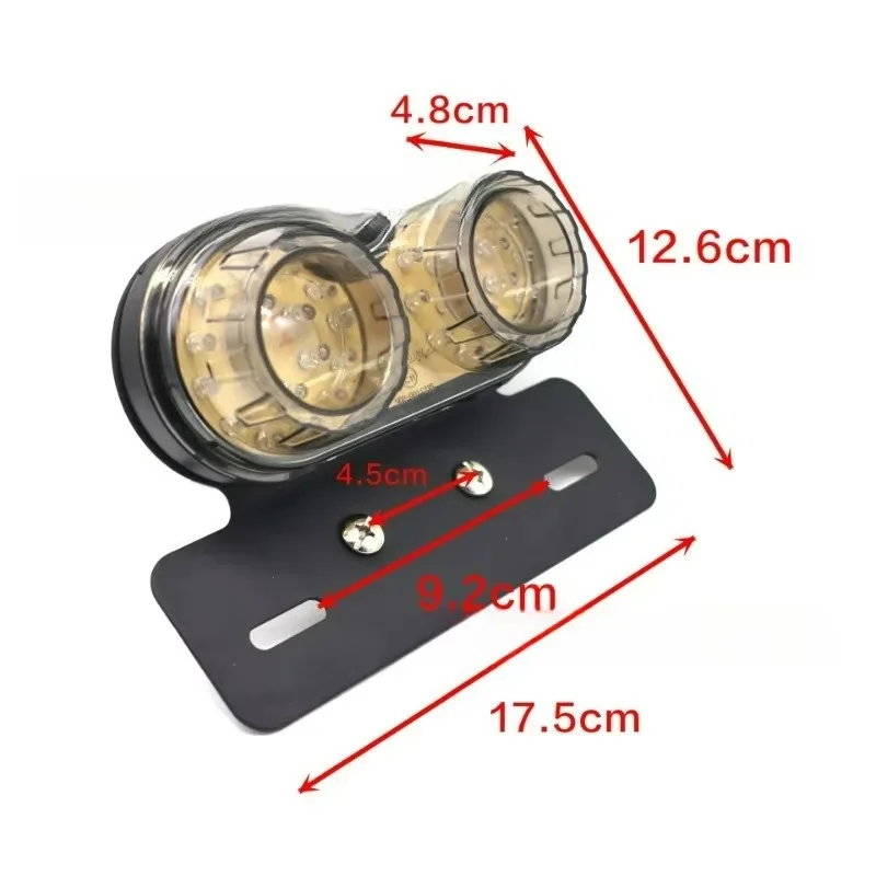 

Popu For Motorcycle LED Tail Light Rear Brake Light Waterproof Stop Signal Bike Accessories Suzuki Boulevard C50 C90 M109R M50 M