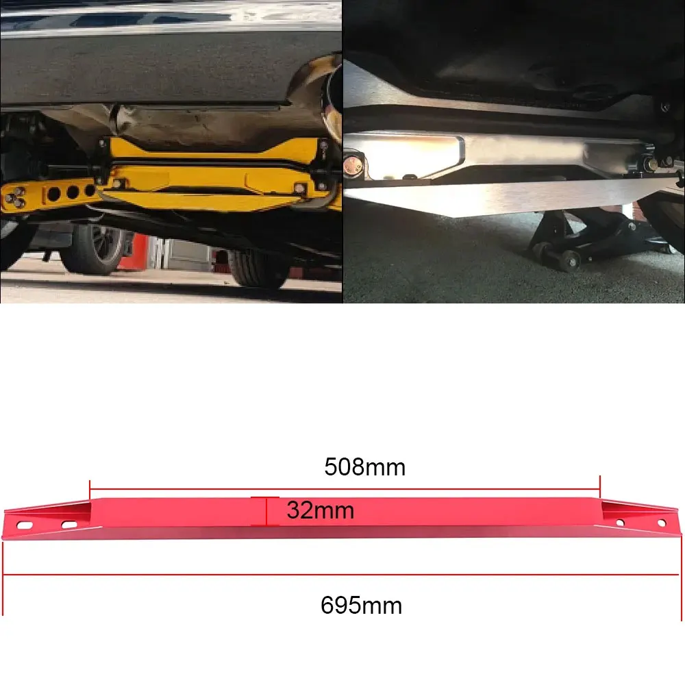 SUBFRAME LOWER TIE BAR New Aluminum Car Rear Subframe Lower Tie Bar For Honda Civic EG CRX Del Sol Integra 1992-1995