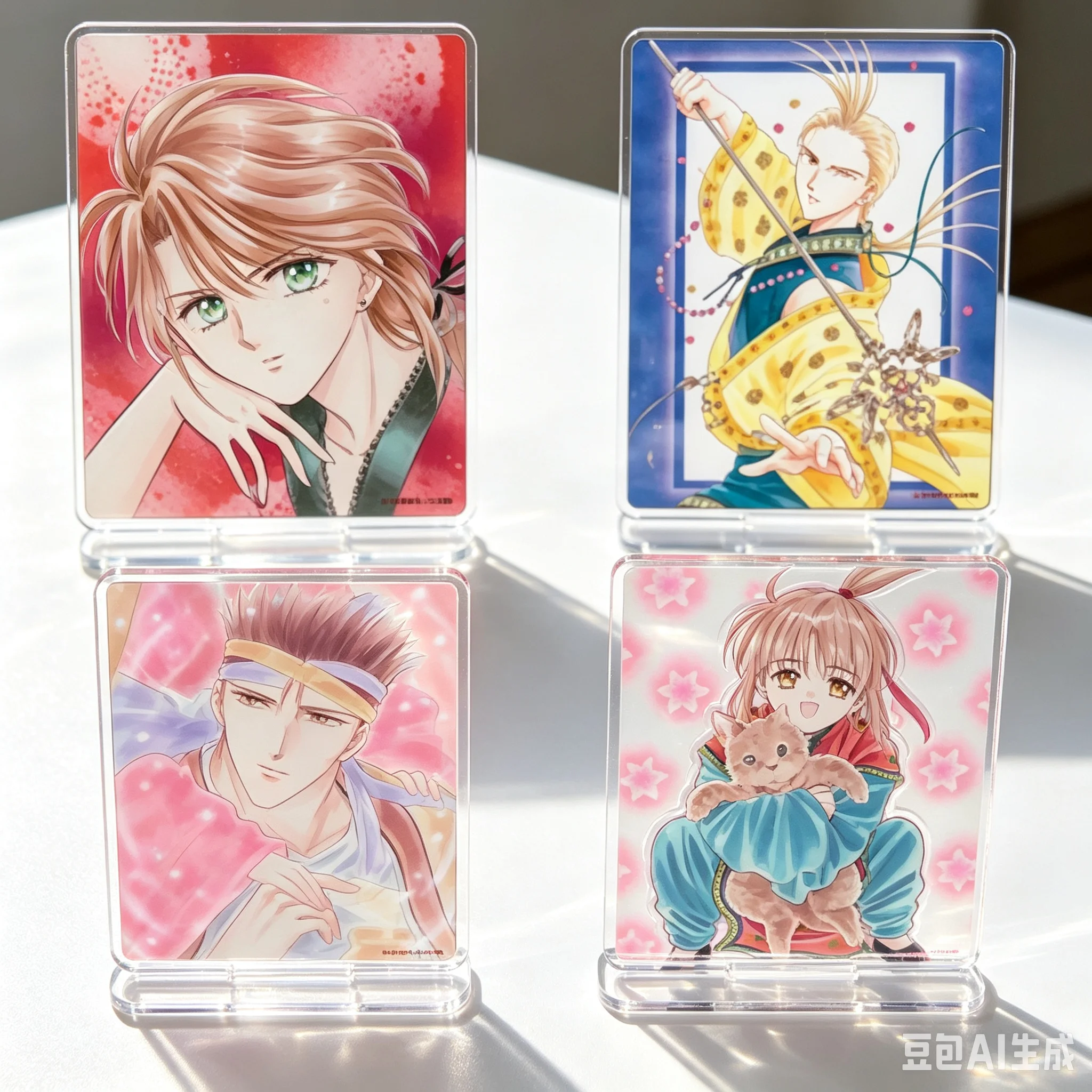 15cm Anime Acrylic Stand Model Fushigi Yuugi Bookshelf Decoration Lovely Products High Definition Images FUNNY For Fans Keychain