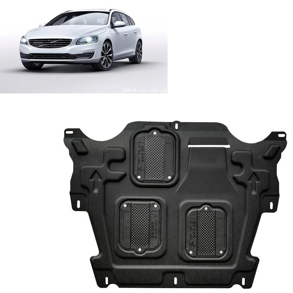 Car Under Engine Guard Board Splash Shield Skid Plate Cover Mudguard Mudflap Mud Fender Lid For Volvo V60 2015-2018