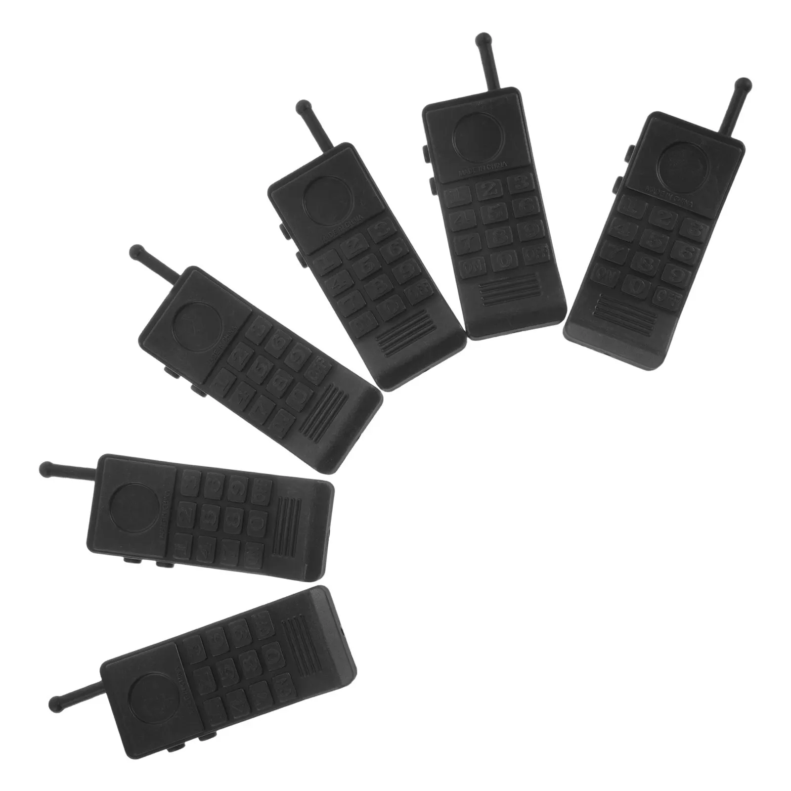 6Pcs Walkie Talkie Children Day Role Play Set Realistic Communication Outdoor Camping Police Costume Accessory