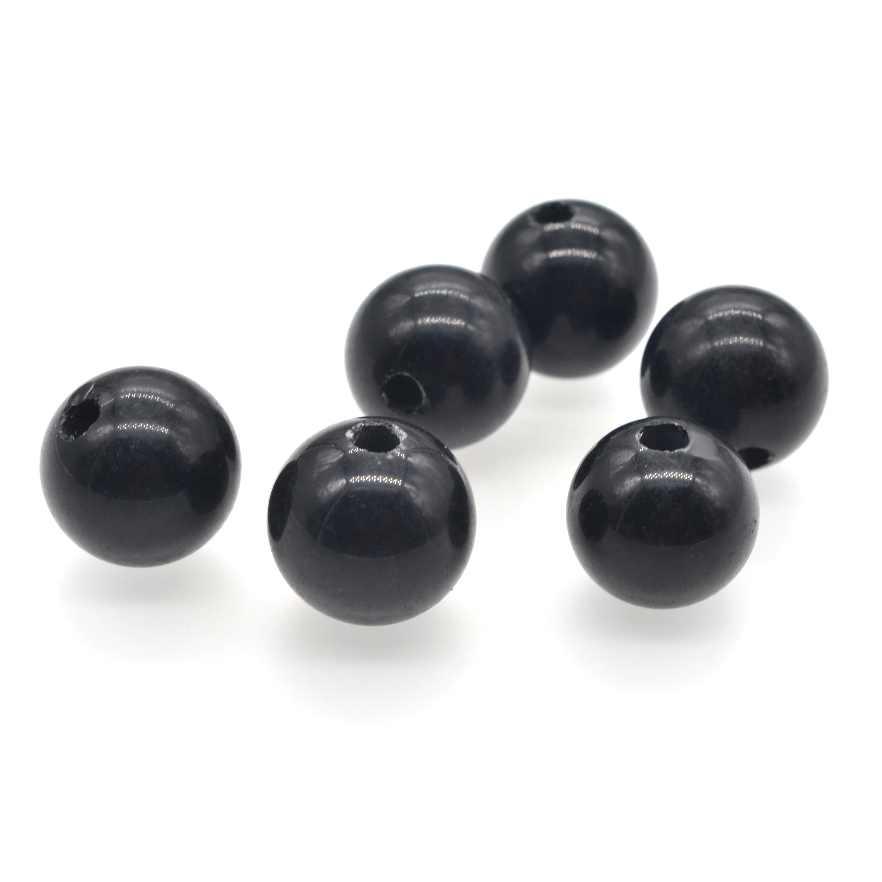 Black Onyx 10MM Round Stone Beads for DIY Making Jewelry NO-Drilled Hole Loose Reiki Healing Energy  Crystal Sphere Balls