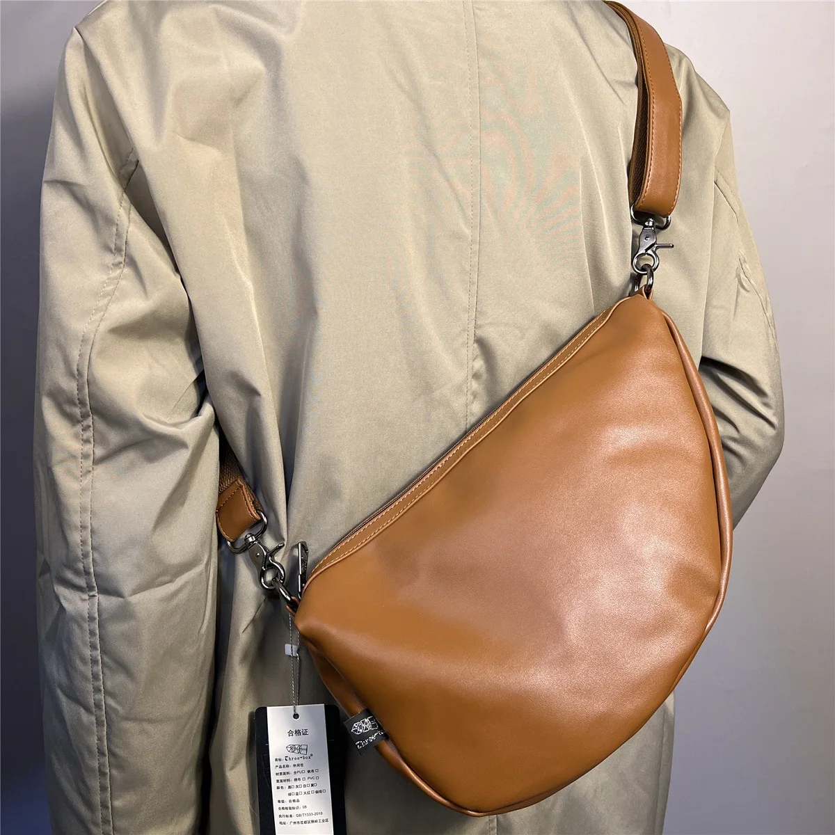 

Винтажные повседневные сумки из искусственной кожи большой емкости на одно плечо, модная простая мужская сумка через плечо, спортивная сумка через плечо для мужчин