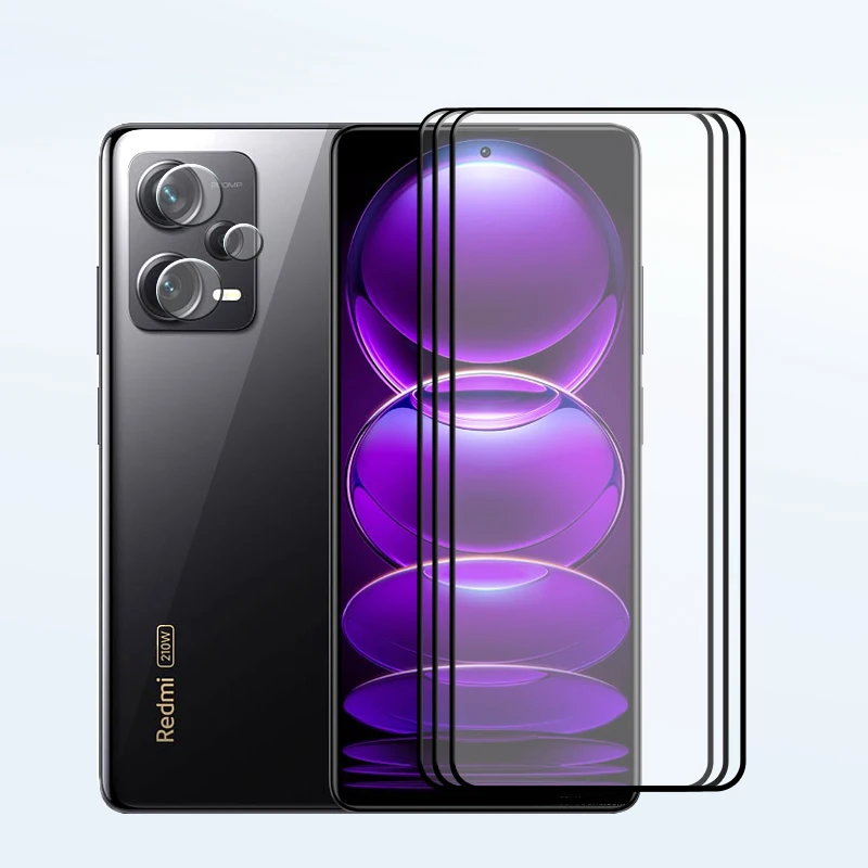 

Обновленное закаленное стекло для Redmi Note 12 Pro Note 12pro plus, защита экрана от царапин Note 12 pro, мягкая пленка для камеры
