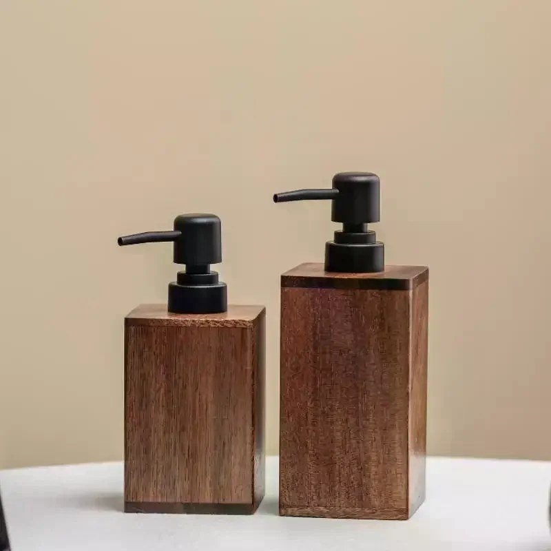 HOT!Luxury Wooden Soap Dispenser Hand Sanitizer & Lotion Bathroom Accessory - For Home & TravelSoap Bar Dispenser