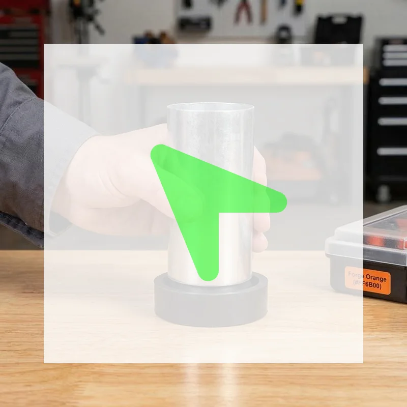 

New 1PCS 20/25/30/35mm Aluminum Casting Flask With 1 Rubber Sprue Base Plaster Mold Processing Tools For Jewelry Making