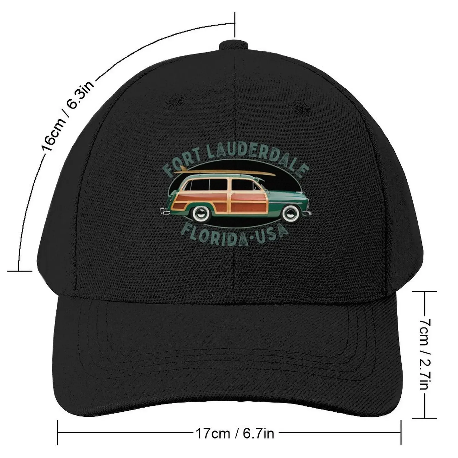 Fort Lauderdale Florida Vintage Souvenir Baseball Cap Hat Baseball Cap Christmas Hat Beach Bag Girl'S Hats Men's