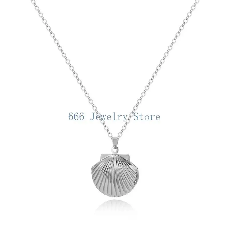 F2TD DIY Photo Pendant Charm Clavicular Chain 40+5cm Adjustable Length Women Jewelry