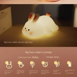 LED Lava Lamp Night Mood Light Cute Astronaut Projector  Big Novelties Face Rabbit Kid Sensor Timing USB Rechargeable Ring