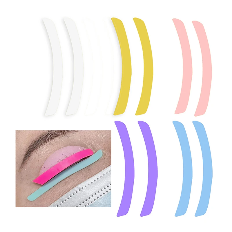 6 Pair Reusable Eyelash Lifting Silicone Stripe Extension Supplies Curler Pad Ribbon Lash Makeup Tools image 2