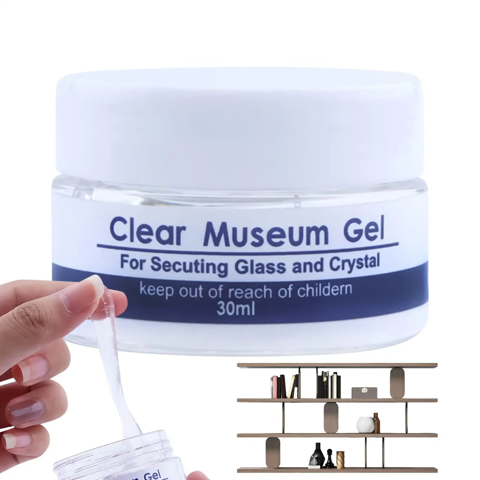30/150 مللي متحف التحف يعرض جل واضح متحف جل قابل لإعادة الاستخدام واضح لا بقايا يعرض المعجون منع السقوط للسيراميك #3