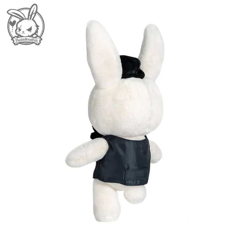 Plushie Dreadfuls White Rabbit Plush Toy Stuffed Animal Doll With Bow Tie Vest Collectible Home Desk Decor Surprise Gift