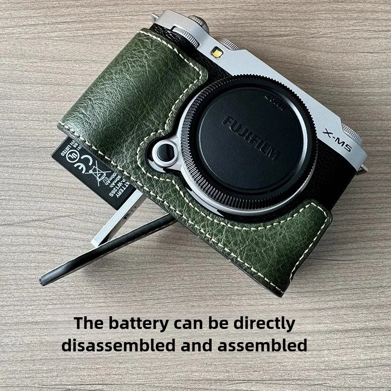 New camera protective case for FUJIFILM X-M5 camera case X-M5 camera bag xm5 pu leather case base shell