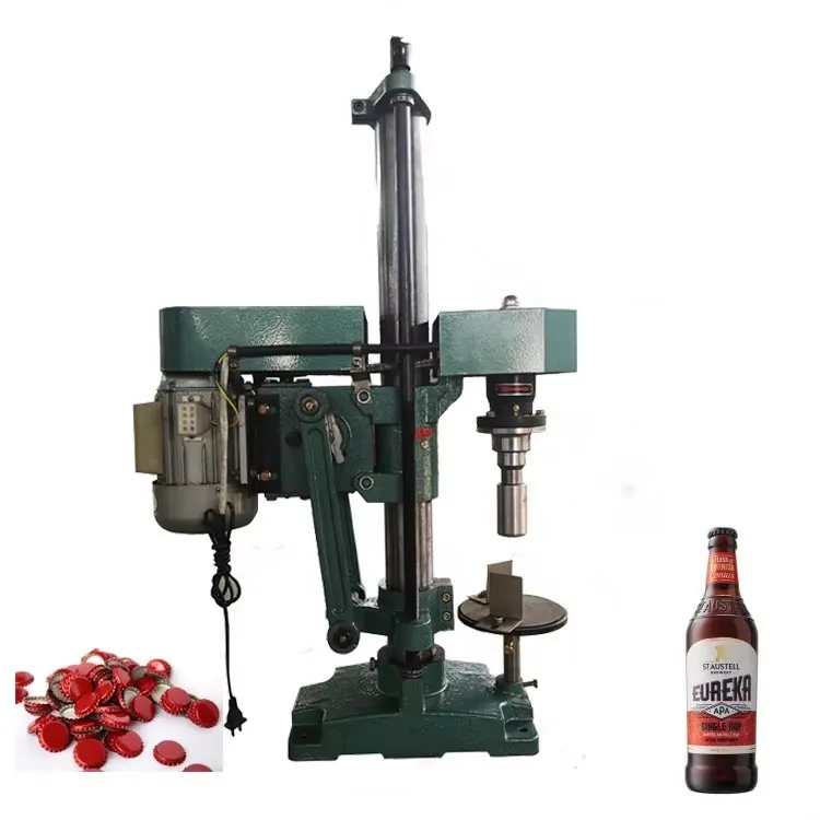 

Electrically Semi-Automatic Beer Bottle Capper New Machine for Lid Cap Pressing for Food Beverage Plastic Glass Bottle Capping