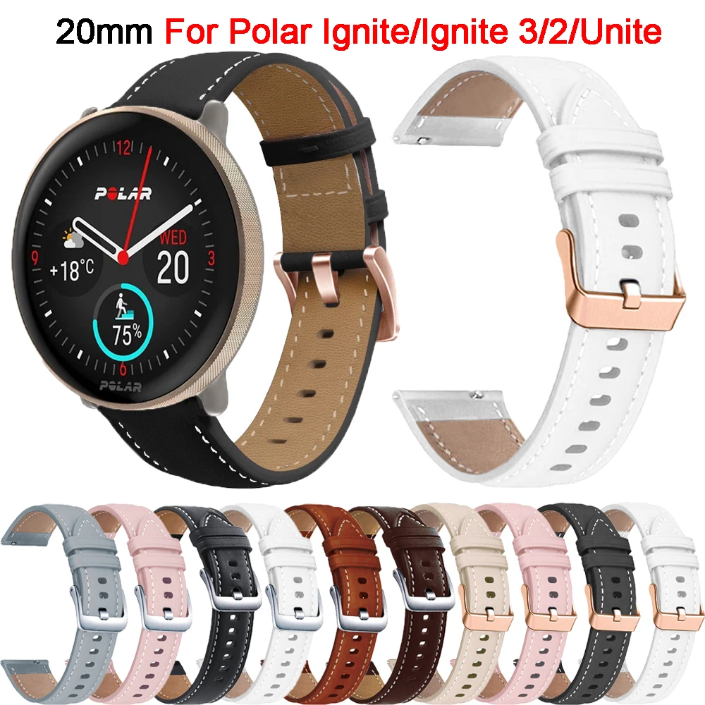 Bracelet de montre pour Polar Ignite 3/2, Correa pour Polar Ignite, Unite, Pacer Smartwatch, Bracelet, Ceinture de remplacement, 20mm