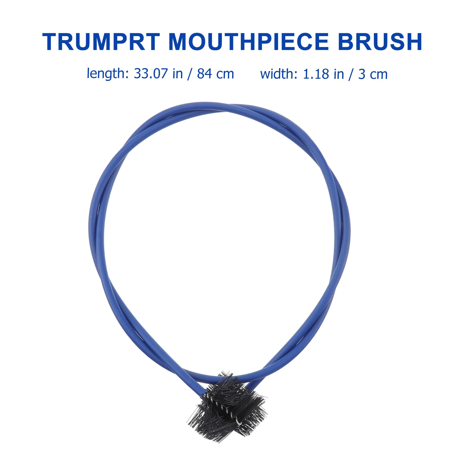 

3Pcs Trumpet Cleaning Brush Set 115cm 65cm 86cm 2cm Durable Plastic Nylon White Black Blue Flexible Brushes Trumprt Brush
