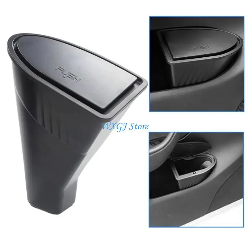 

37JE 2Pcs Car Front Door Trash Can for Model 2023-2024 Storage Garbage Can