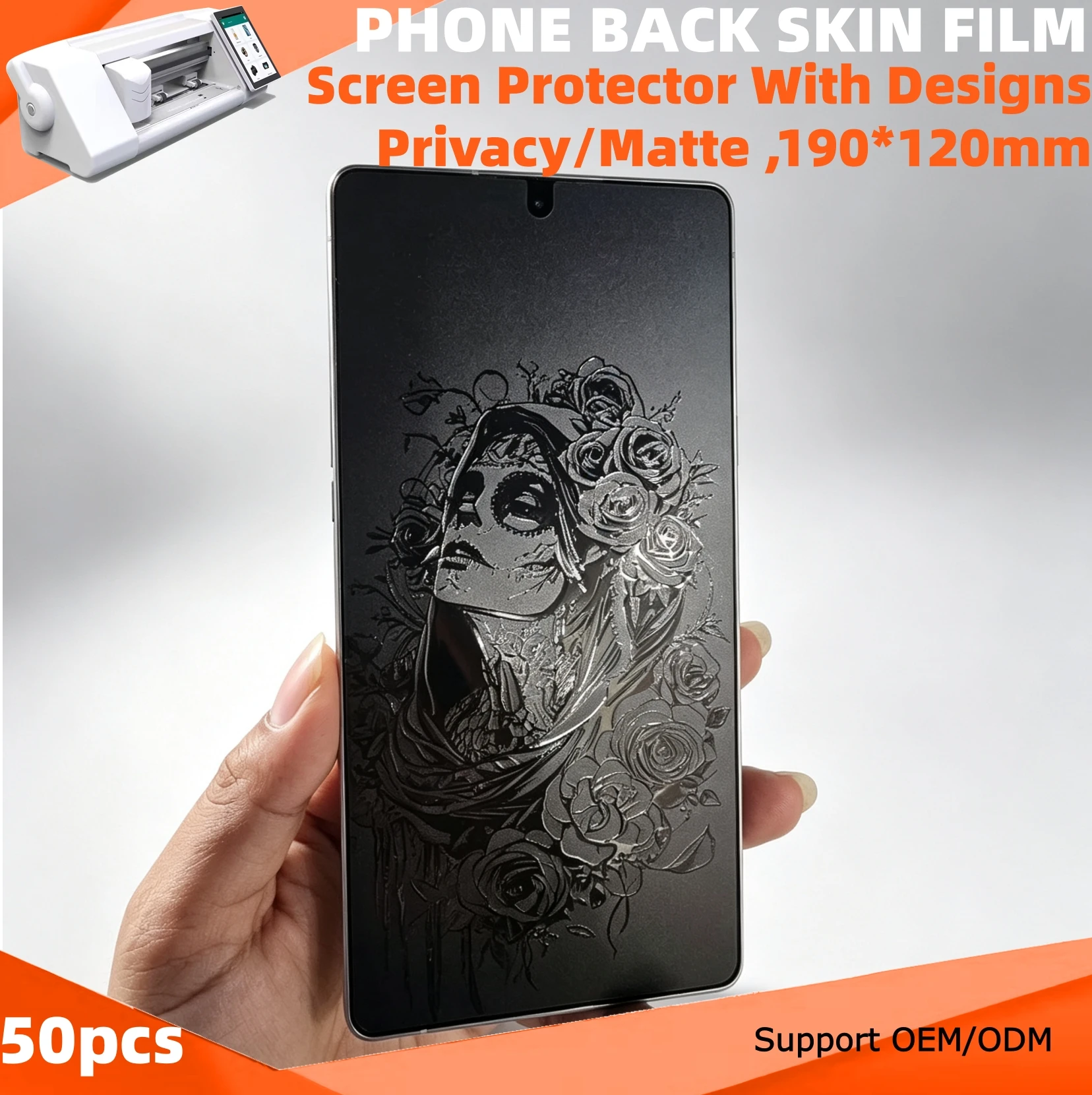 FilmExpert Transparent Phone Skin Stickers Rear Micas for Screen Protector Cutting Machine Privacy Printing Decoration Films