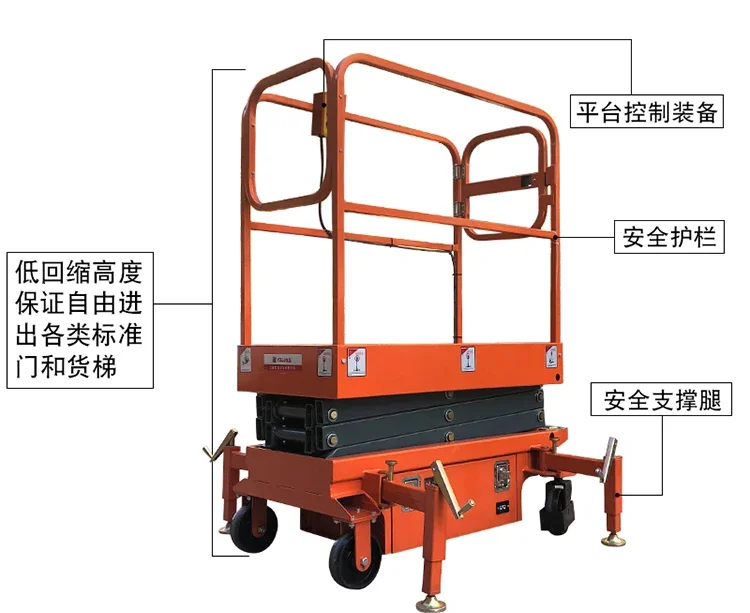 Small semi-electric mini lifting platform retractor